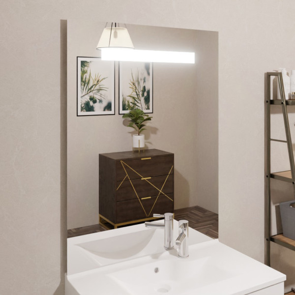 miroir salle de bain, miroir style parisienne, miroir arrondi avec