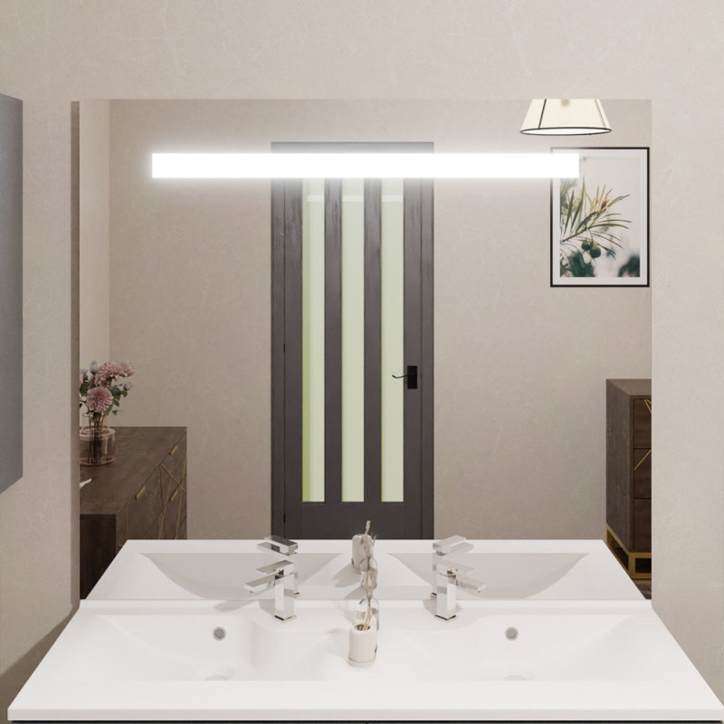 40CM 18W Salle de bains lumière Miroir Phare LED Étanche Miroir Phares,Gradation  de trois couleurs,Modèle télescopique(b4) - Cdiscount Maison