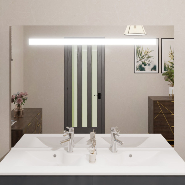 Miroir salle de bain LED 2805 - fonction chauffante et réglage