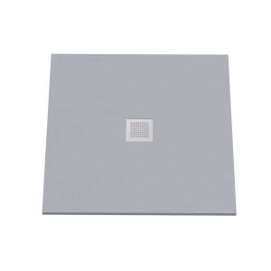 Receveur de douche 90x90 cm extra plat DIAMANT - coloris gris ciment