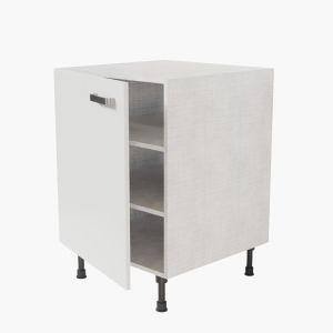 Meuble de cuisine bas 1 porte - 60 cm - façades blanches