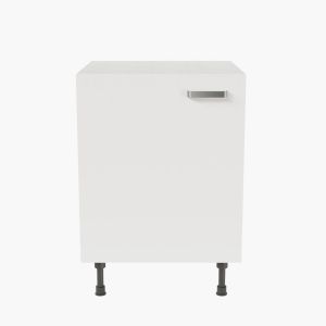 Meuble de cuisine bas 1 porte - 60 cm - façades blanches