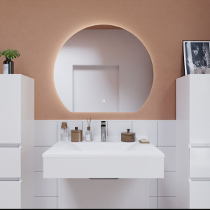 Miroir salle de bain avec éclairage intégré et prise au meilleur prix