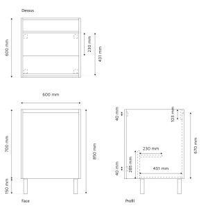 Cuisine d'extérieur en inox, meuble pour plancha 180 cm avec plan de travail KX02 