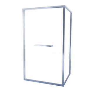 Paroi de douche d'angle 100x100 cm porte rentrante CLEVER