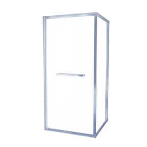 Paroi de douche d'angle 90x90 cm porte rentrante CLEVER