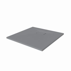 Receveur de douche 90x90 cm extra plat à poser ou à encastrer gris ciment - SAPHIR