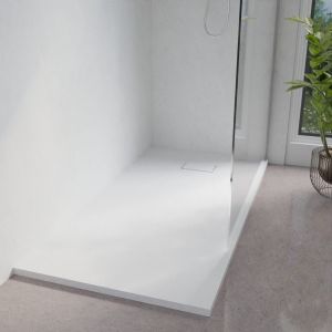 Receveur de douche 160x90 cm extra plat à poser ou à encastrer blanc - SAPHIR