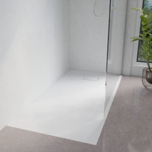 Receveur de douche 160x90 cm extra plat à poser ou à encastrer blanc - SAPHIR