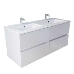 Meuble double vasque tout inox 120 cm ROSINOX