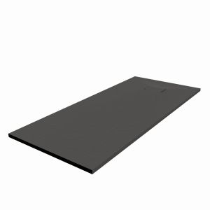 Receveur de douche 180x80 cm extra plat à poser ou à encastrer gris anthracite - SAPHIR