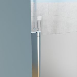 Porte de douche sablée pivotante SANDY 80 cm