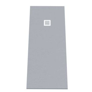 Receveur de douche 170x70 cm extra plat - DIAMANT - coloris gris ciment