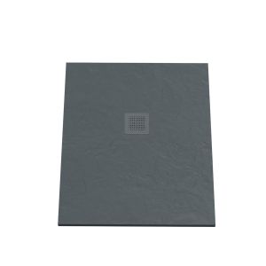 Receveur de douche 100x80 cm extra plat - DIAMANT - coloris gris anthracite