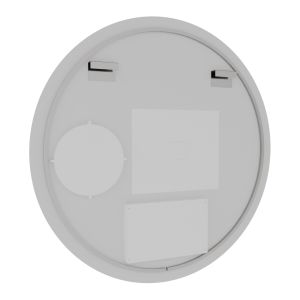 Miroir lumineux rond RONDI PLUS 60 cm - antibuée, horloge et loupe