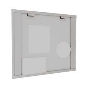 Miroir LED avec antibuée, loupe et horloge EXCELL PLUS - 70 x 70 cm