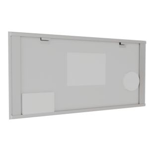 Miroir LED avec antibuée, loupe et horloge EXCELL PLUS - 120 x 70 cm