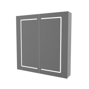 Armoire miroir de salle de bain lumineuse BOXLED - 70 cm