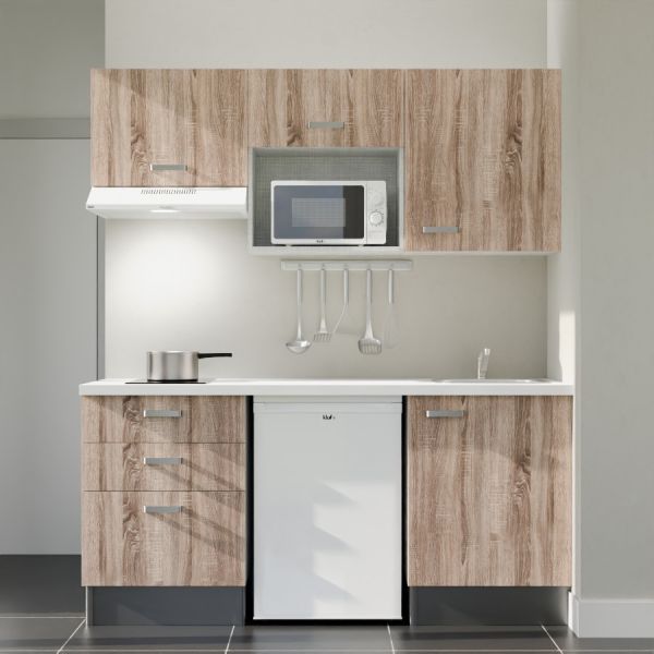 Kitchenette K20L-PT - 180 cm avec plan de travail et évier