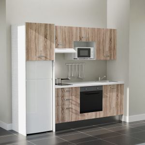 Kitchenette K37L-PT - 240 cm avec plan de travail et évier