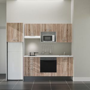 Kitchenette K37L-PT - 240 cm avec plan de travail et évier