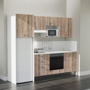 Kitchenette K37L-PT - 240 cm avec plan de travail et évier