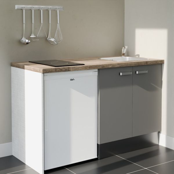 Kitchenette K17L-PT - 140 cm avec plan de travail et évier