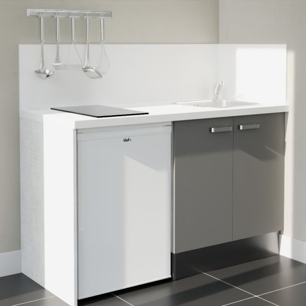 Kitchenette K17L-PT - 140 cm avec plan de travail et évier