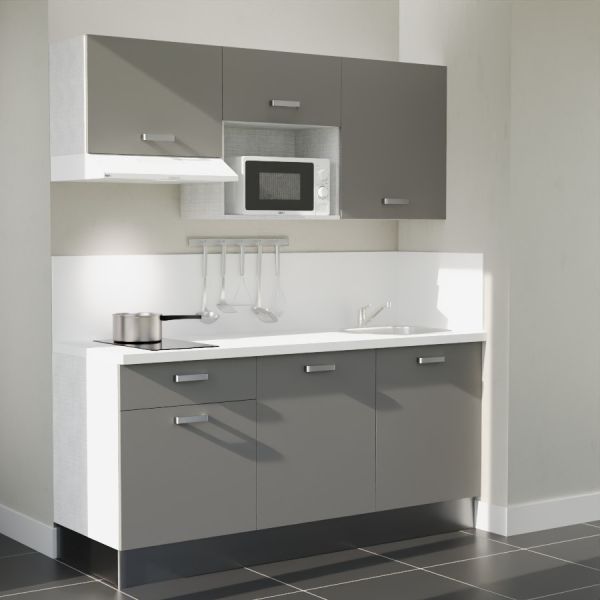 Kitchenette K30L-PT - 180 cm avec plan de travail et évier