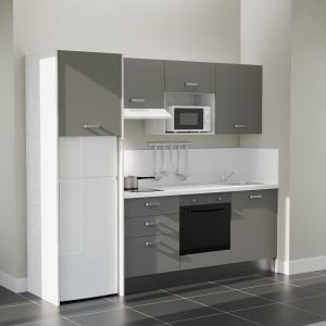 Kitchenette K37L-PT - 240 cm avec plan de travail et évier