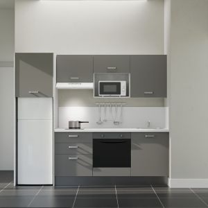 Kitchenette K37L-PT - 240 cm avec plan de travail et évier