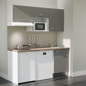 Kitchenette K55L-PT - 180 cm avec plan de travail et évier