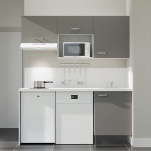 Kitchenette K55L-PT - 180 cm avec plan de travail et évier