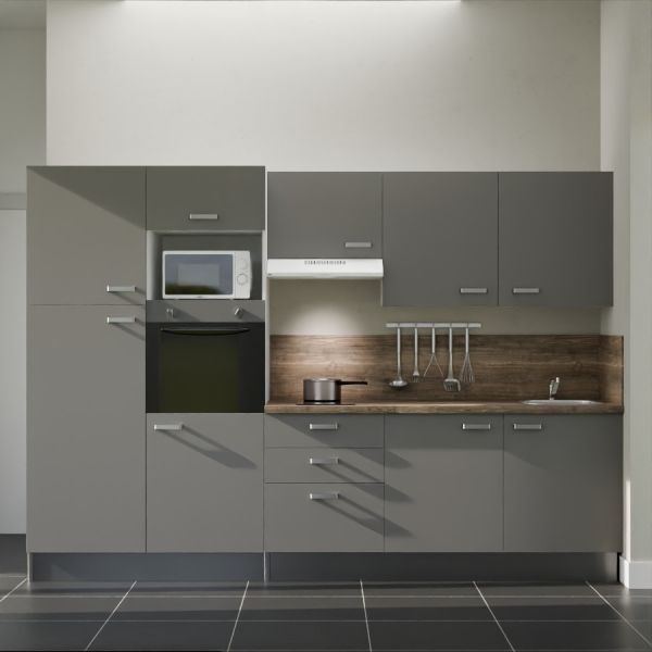 Kitchenette K46L-PT - 300 cm avec plan de travail et évier