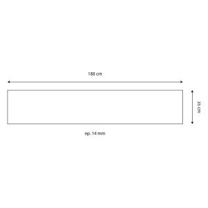 Plan crédence pour plan de travail stratifié - 180 x 35 cm