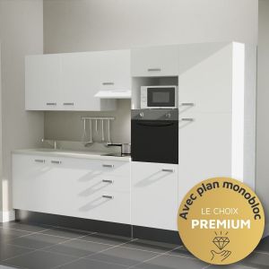 Kitchenette K46L - 300 cm - Premium avec plan monobloc