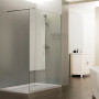 Paroi de douche fixe CALYPSO verre 8 mm - 120x200 cm