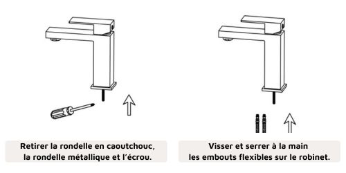 Guide installation mitigeur lavabo étape 1 illustration