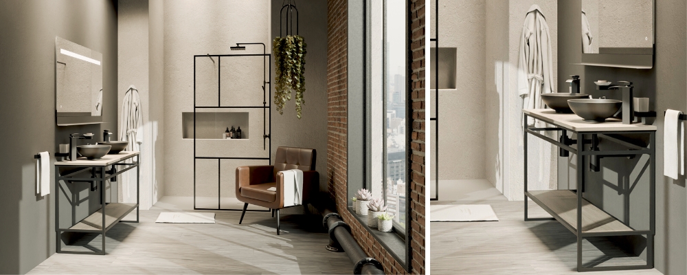 Salle de bain style industriel