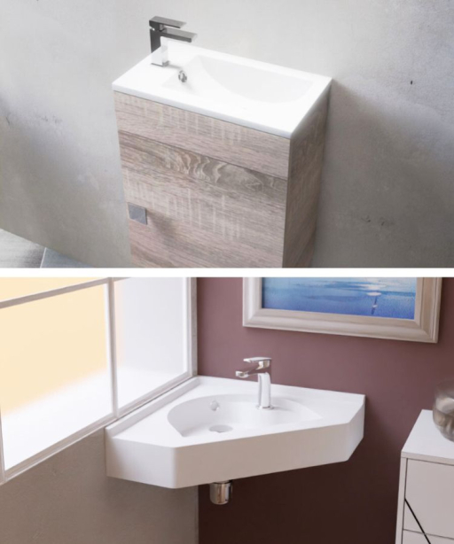Optimiser un petit espace : meuble lave-main ou vasque suspendue ?